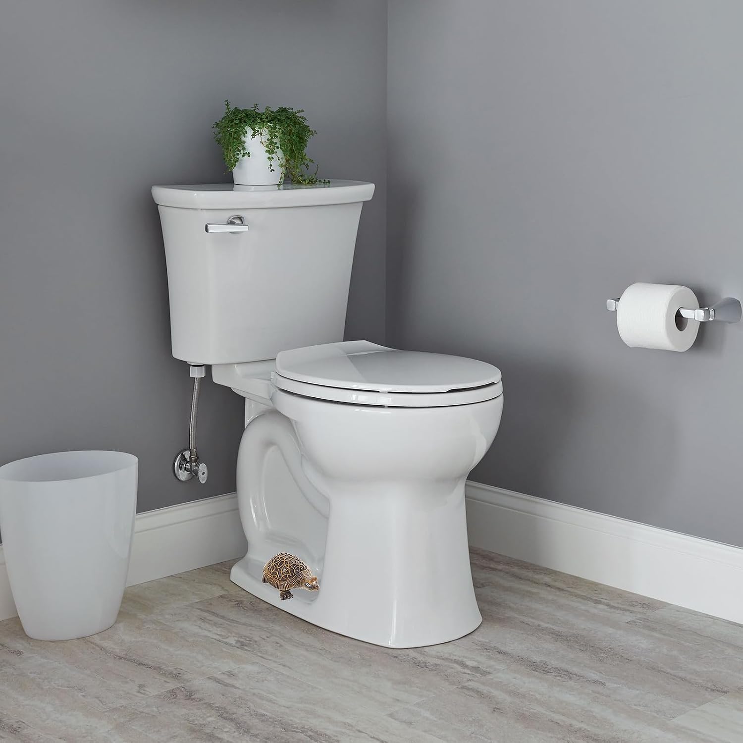 Ceramic Toilet Bolt Covers Decorative Turtle Design Universal Push-on Bathroom Toilet Bolt Caps Replacement 2pcs Floor Caps for Bathroom Installation