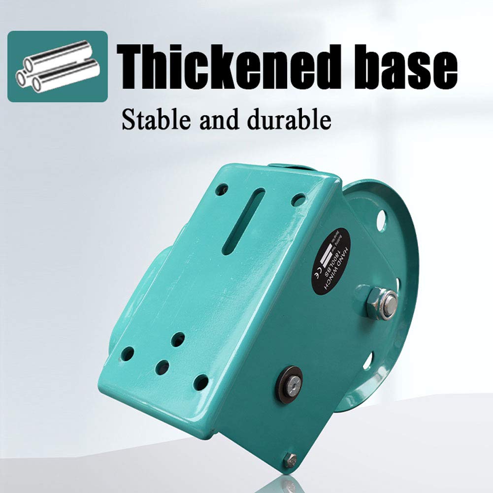 LXYYSG Hand Crank Winch, Portable Cable Gear Winch With Self- Locking Function, Two-Way Ratchet Hand Winch For Heavy Hoist Or Traction, Multifunction Handle Winch For ATV Boat Trailer1200lbs-20m - View #4