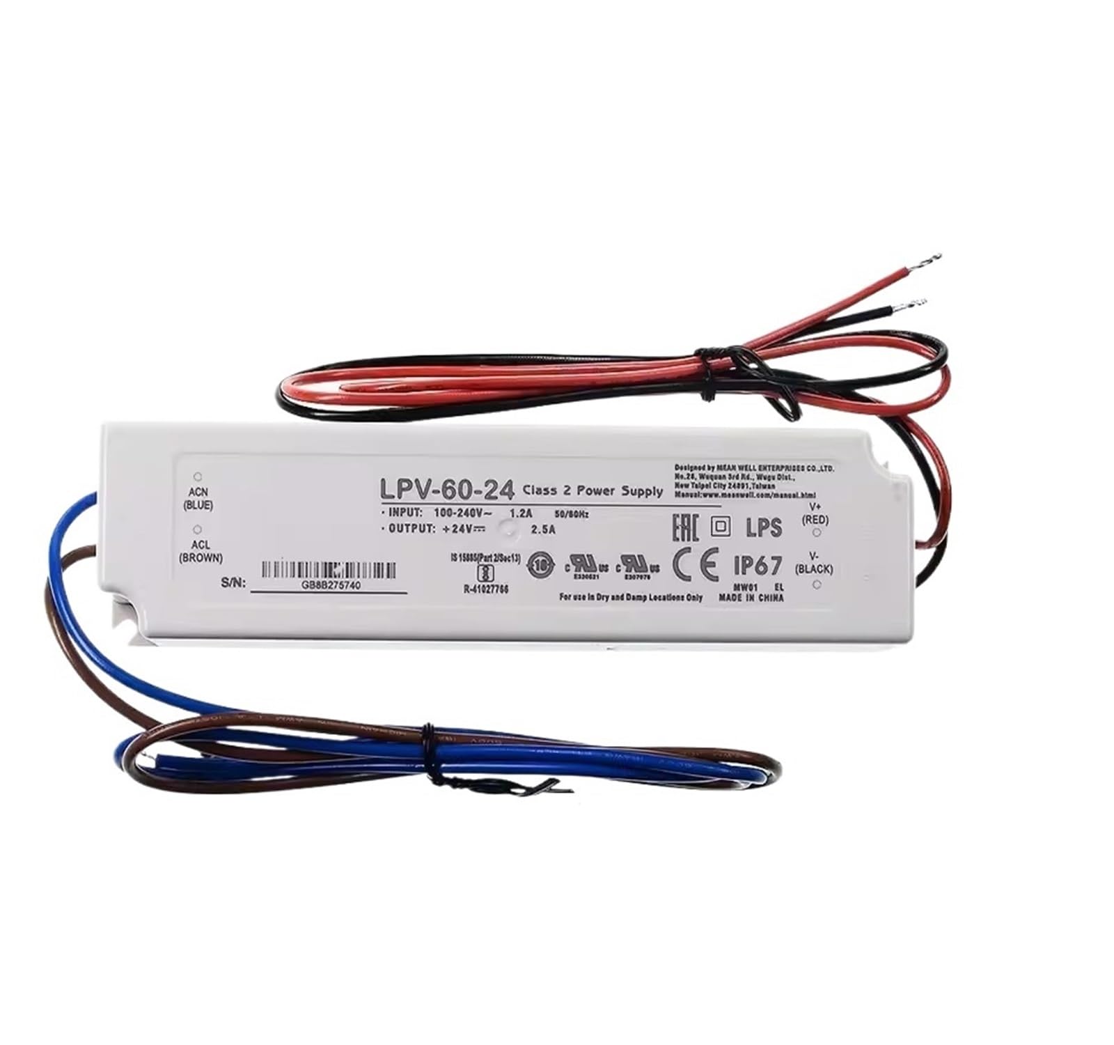 XDDQWSWA 60W Single Output Switching Power Supply 5V 12V 15V 24V 36V 48V(LPV-60-5)