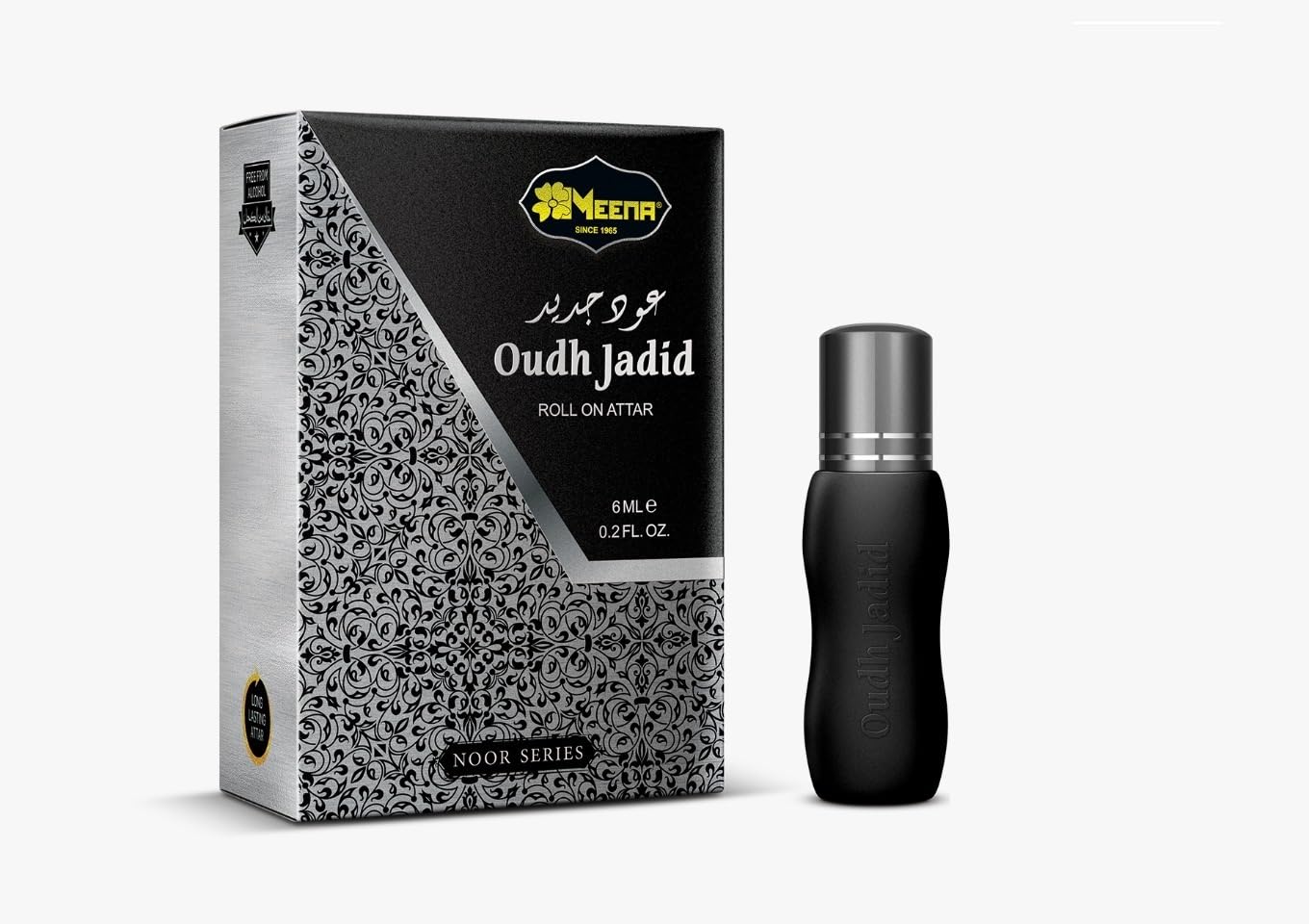 MEENA Oudh Jadid Roll-On Attar, 6ml, Floral Woody Balsamic Fragrance, Pack of 2-picture-55
