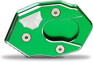 Pata Lateral Placa Placa Cabra Motocicleta Para K&awasaki Z900RS (todos Los Años) Extensión Soporte Caballete Lateral Almohadilla Asiento Almohadilla Antideslizante Extensión Ampliador(VERDE)