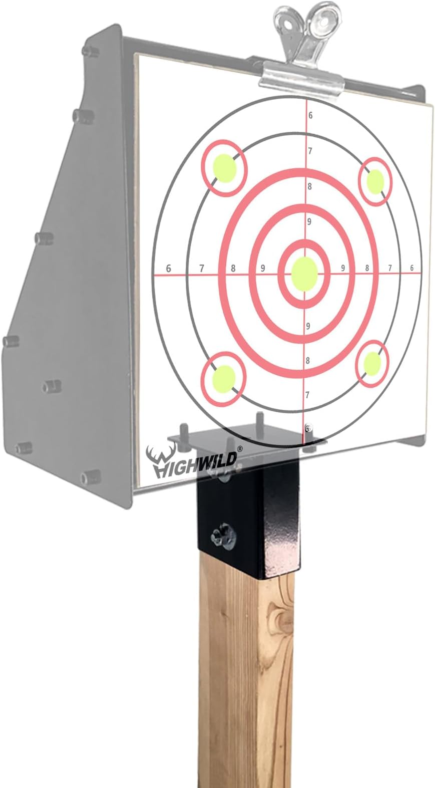 Highwild Bullet Trap Box 2x4 Mount Bracket Paper Shooting Training Target Hanger for Indoor Outdoor