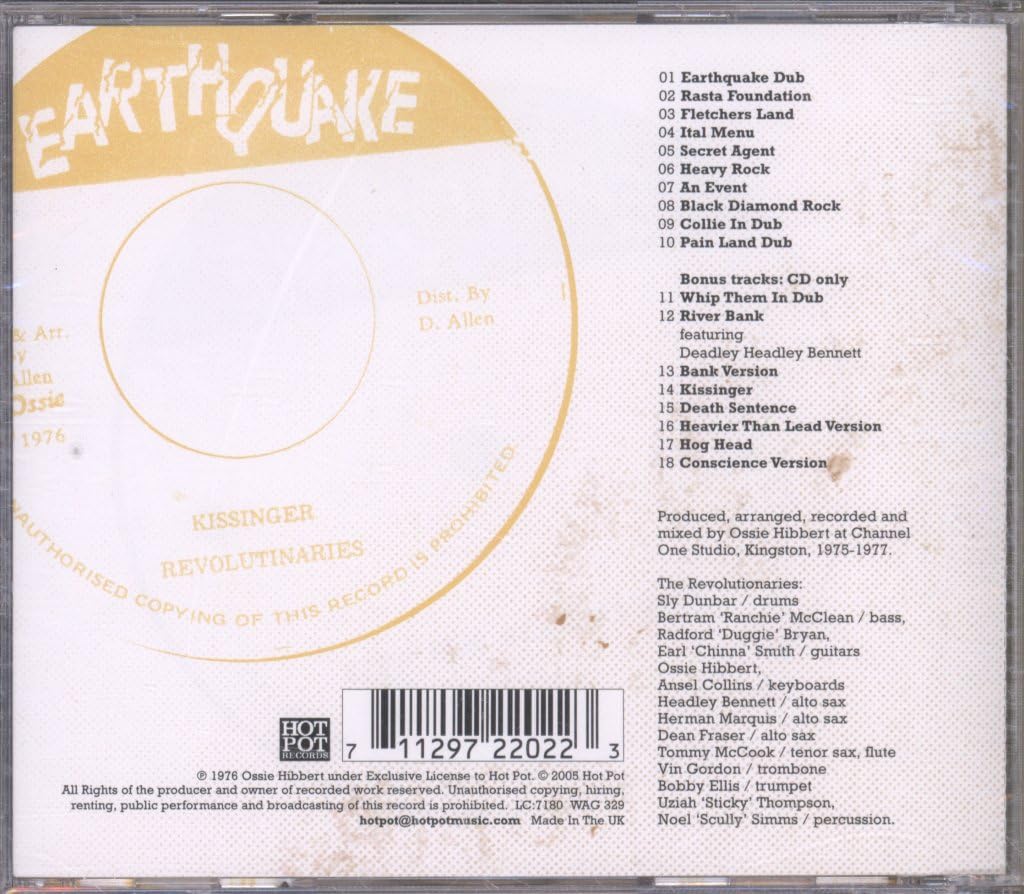 Earthquake Dub: Amazon.co.uk: CDs & Vinyl