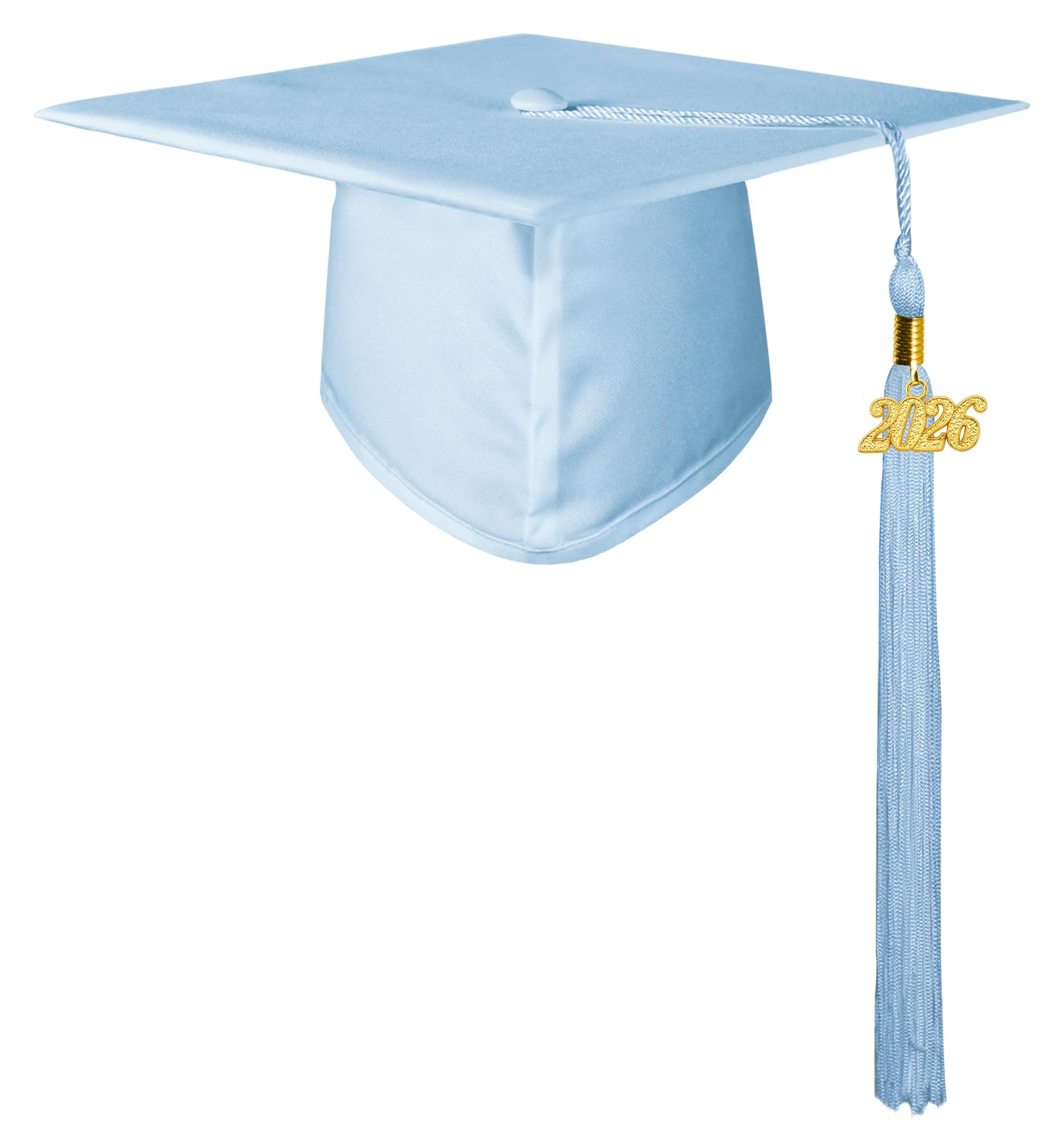 GraduationMall Matte Kindergarten &amp; Preschool Graduation Cap for Kids with 2026 Tassel Black
