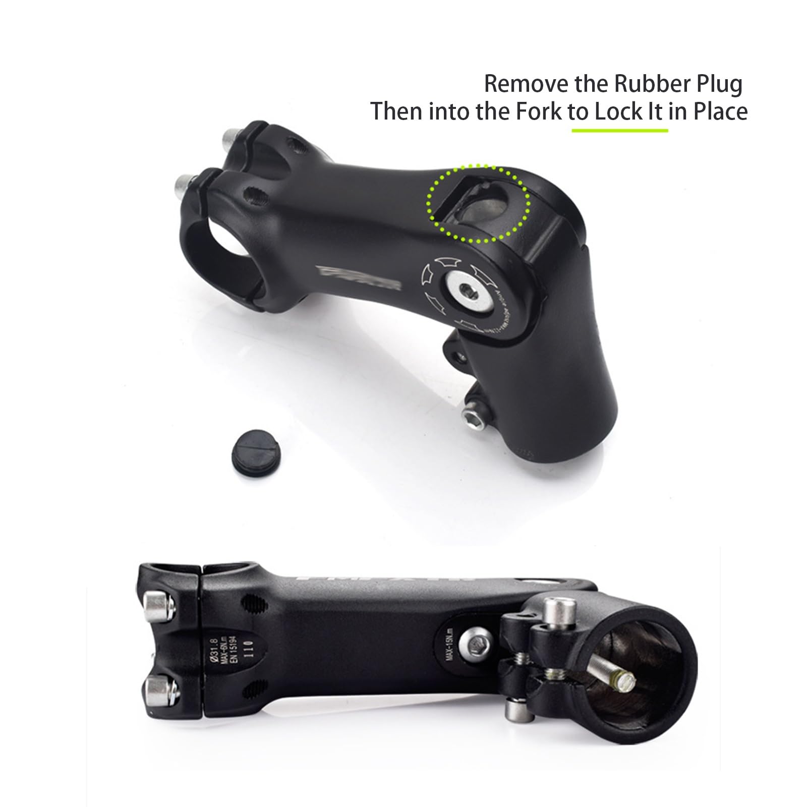 Amazon.co.jp: マウンテンバイクステム 90度調整可能 25.4mm(1インチ