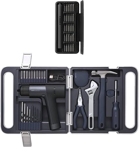HOTO Cordless Brushless Drill Tool Set Bundle with 25 in 1 Precision Electric Screwdriver Set