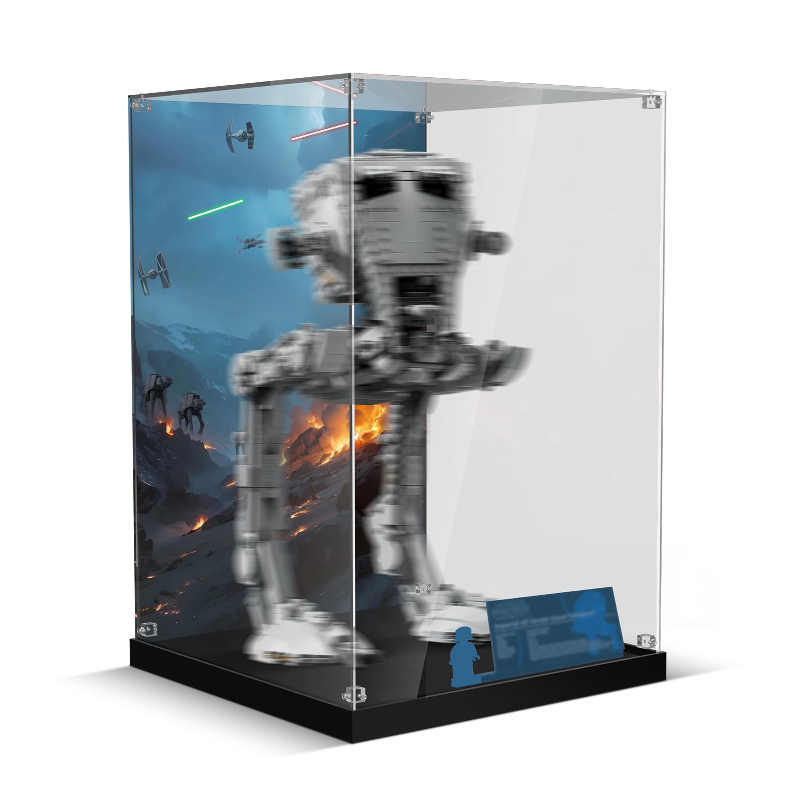 Acryl-Vitrine für Lego at-ST Walker 75417，Transparente Acryl