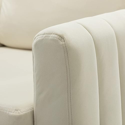 Miniatura 9 de HULALA HOME Silla de Club de Acento de Terciopelo, Sillón Moderno de Terciopelo Tapizado Silla de Sofá de Club de Acento con Patas de Metal Dorado