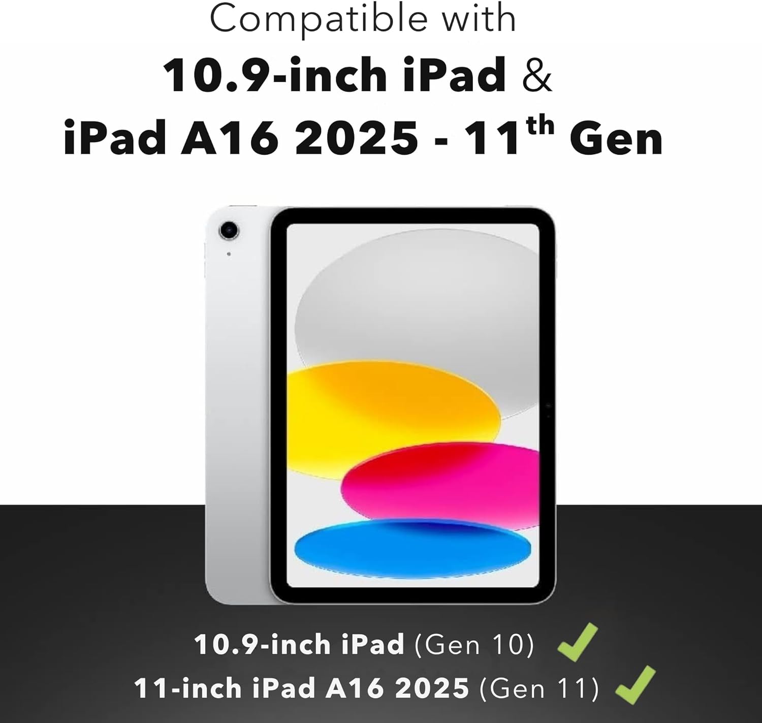 ZAGG InvisibleShield Glass Screen Protector for iPad A16 2025 11th/10th Generation 2022 10.9 Inch - 3X Stronger Tempered Glass, Impact & Scratch Protection, Anti-Fingerprint, Easy Install, Clear