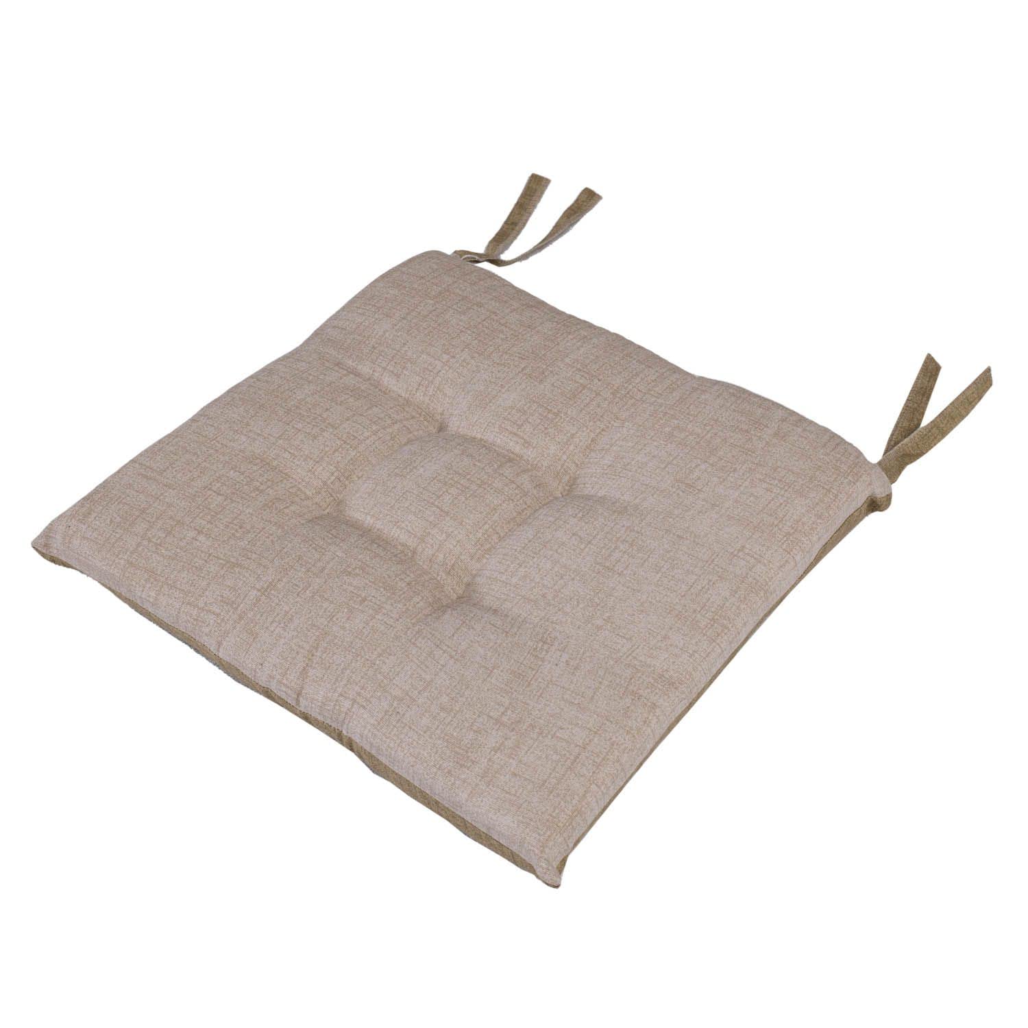 LEONARDO HOME - set 6 cuscini sedia da cucina double face, cuscino 4 punti con lacci imbottito - cuscini coprisedia da cucina - 100% Made in Italy