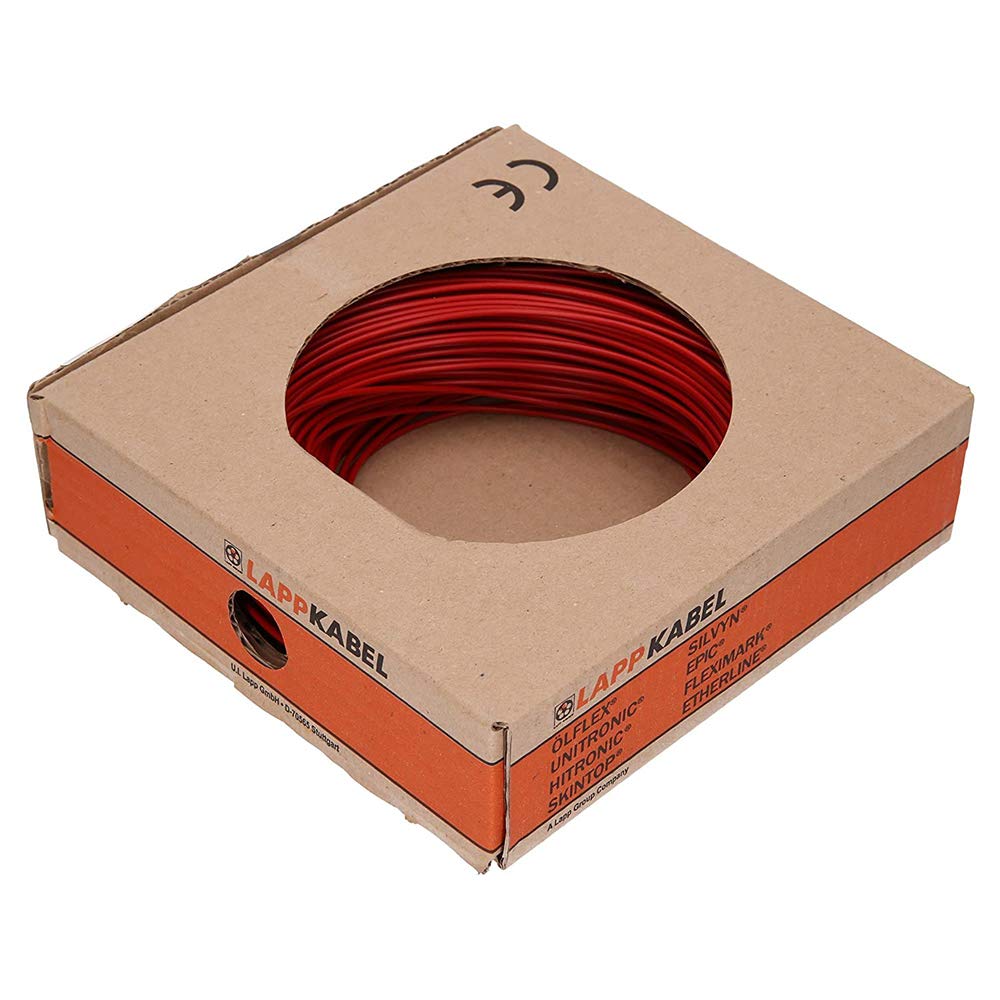 Lapp 4520044 - Cable de PVC (1 x 6, H07V-K, 6 mm², 100 m), color rojo
