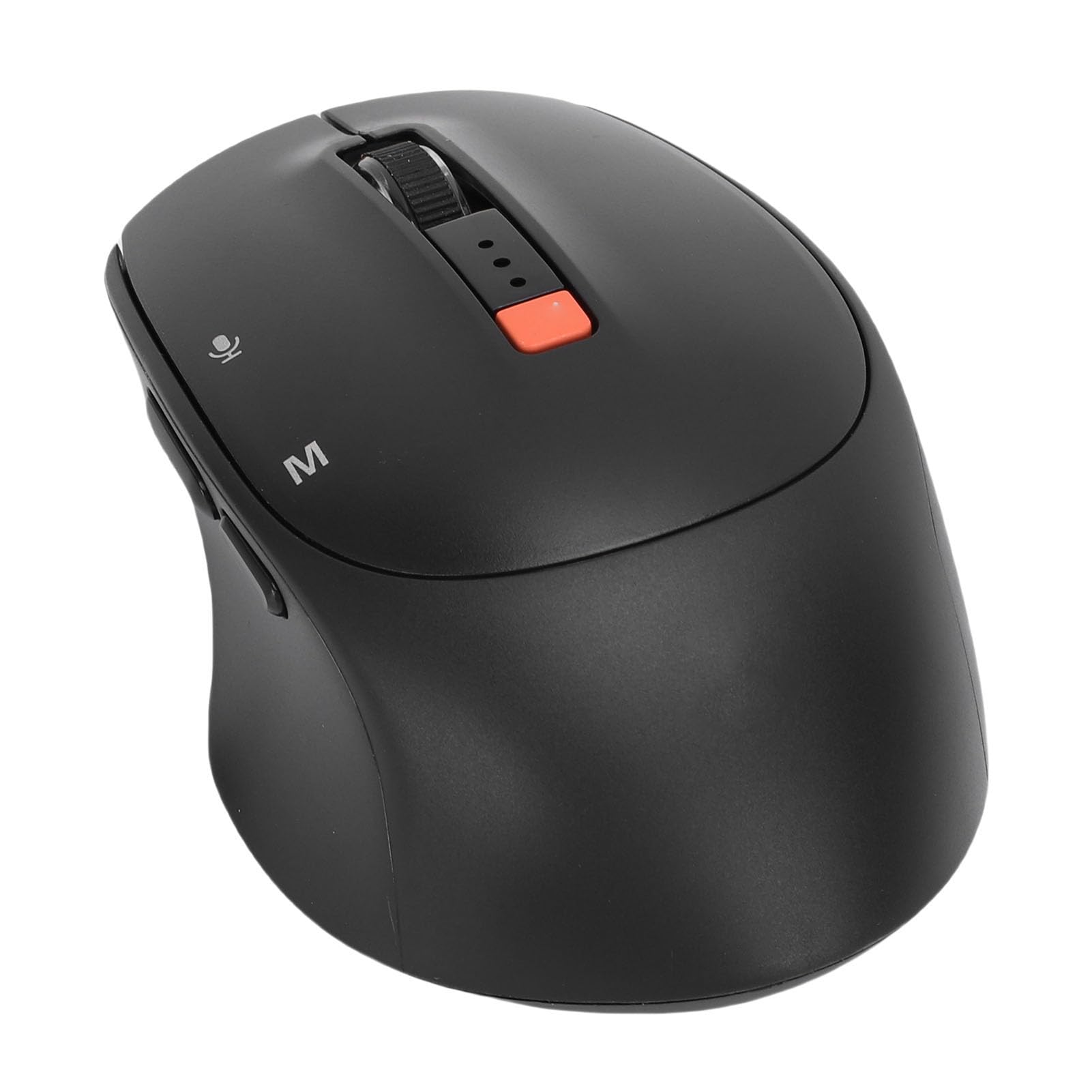 Lazmin112 Ratón de Voz Inteligente AI, Inalámbrico 5.0 con 6 Botones para Escritura Inteligente y Escritura, Traducción Tiempo Real, Traducción OCR, Compatible con OS (Black)