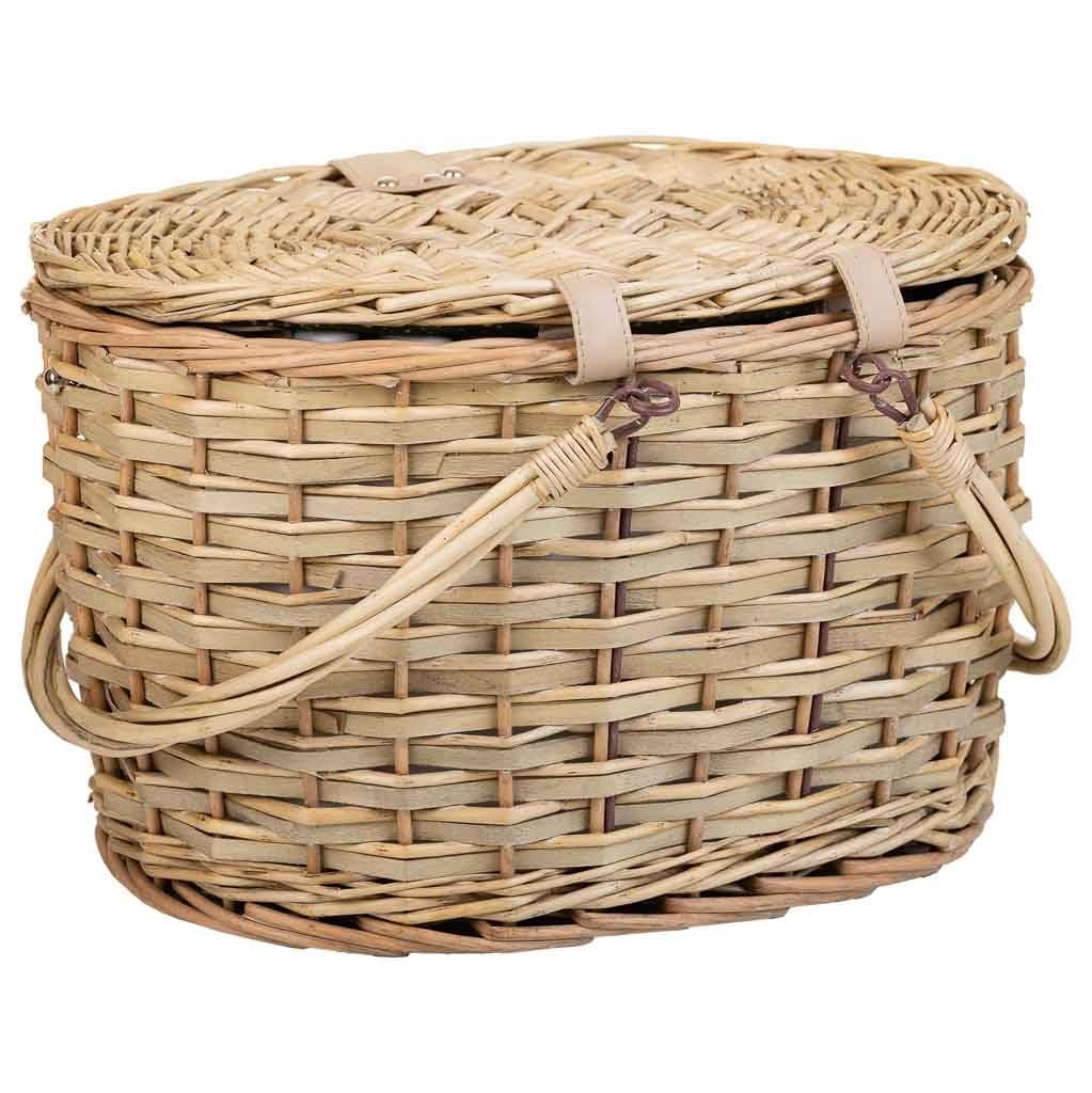 Wanderlust deco Cesta de Picnic 2 Servicios Natural