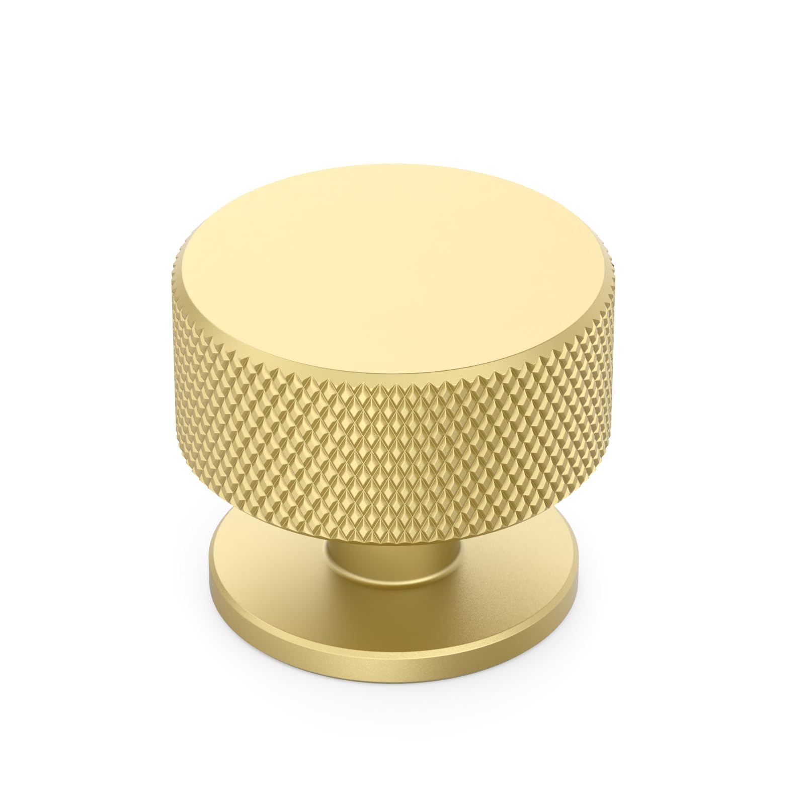 Amerdeco 4 Pack Brushed Gold Cabinet Knobs Single Hole Cabinet Pulls 1.2 Inch Diameter Round Drawer Knobs and Pulls for Bathroom Cabinets AM006 โ image 1