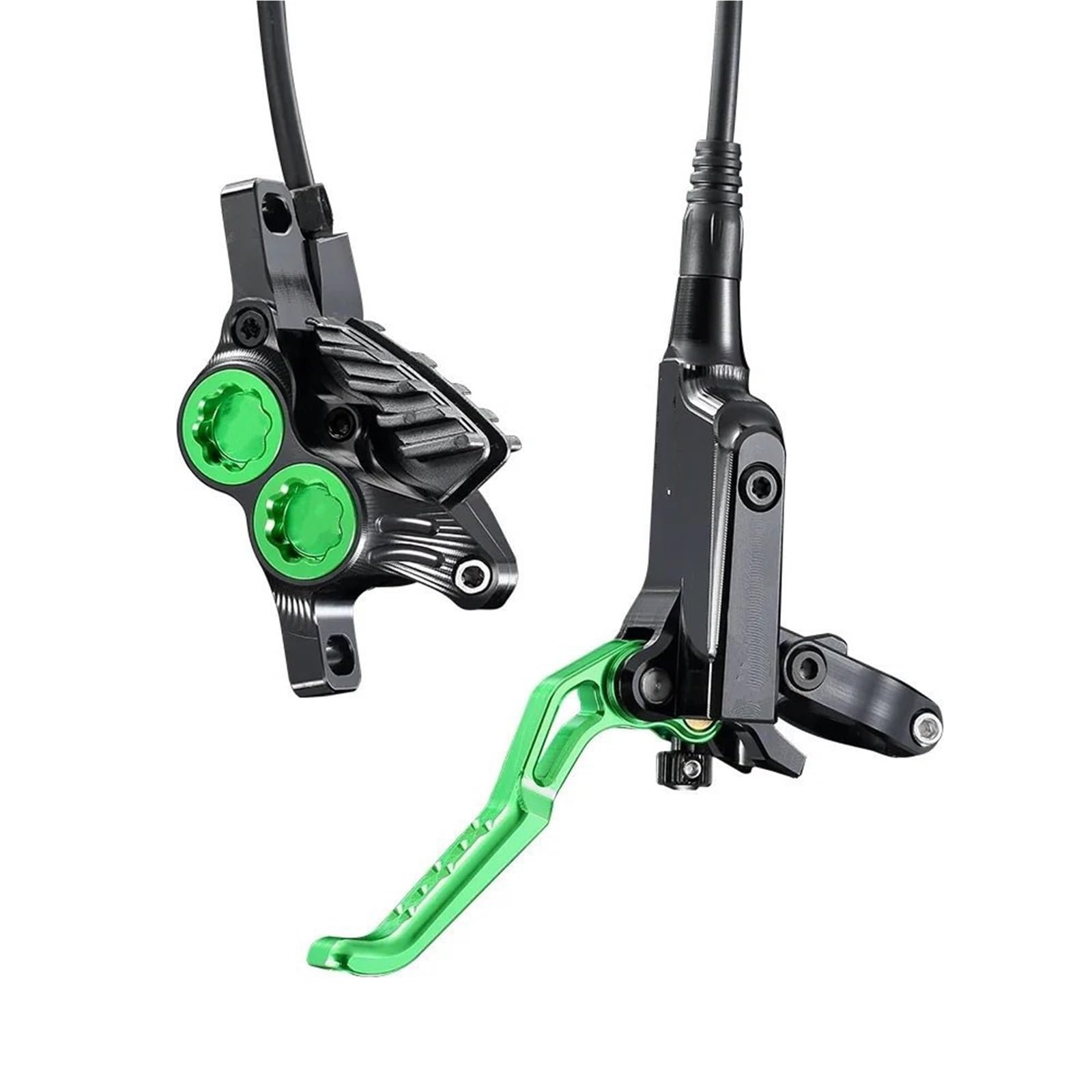 4-tłoki MTB hydrauliczny zestaw hamulców tarczowych do MTB AM DH CNC 7075-T6 zacisk żaroodporny 840mm 1550mm kabel