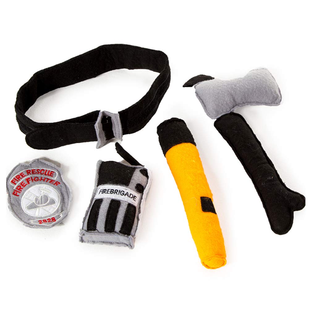 PRETEND TO BEE Fire Fighter Accessories Dress Up Costume for Kids, 5 Piece Soft Play Tools, 18+ Months