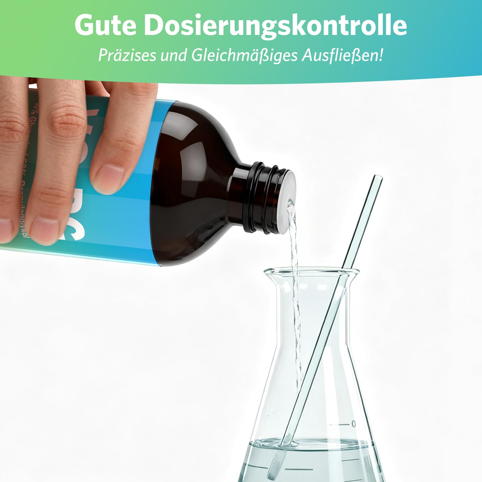 2 x 500ml 50% VG Glycerin / 50% PG Propylenglykol - Vegan, Pflanzlich, Pharmazeutische Qualität, Premium Hochreines VG/PG-Gemisch, 0% Zusatzstoffe