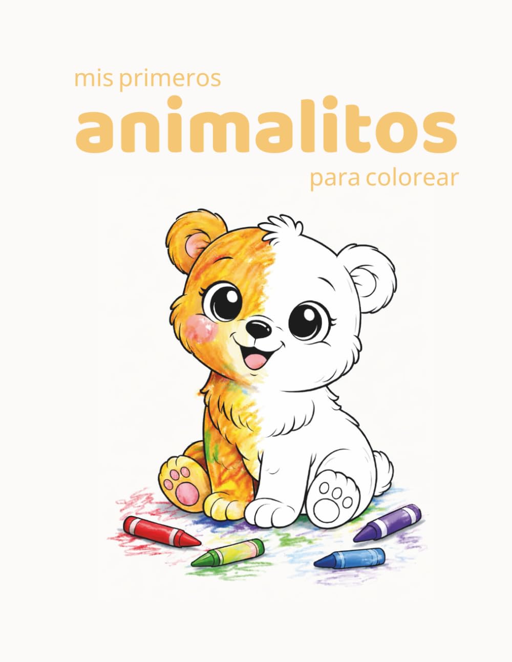 Mis primeros animalitos para colorear: Libro infantil para colorear para niños de 2 a 5 años