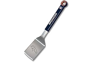 YouTheFan NFL Stainless Steel BBQ Spatula with Bottle Opener: Unlock Grilling Greatness for Broncos Fans