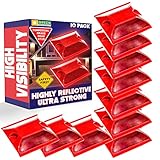 (10 Pack) Commercial Reflective Road Pavement Marker (Red)