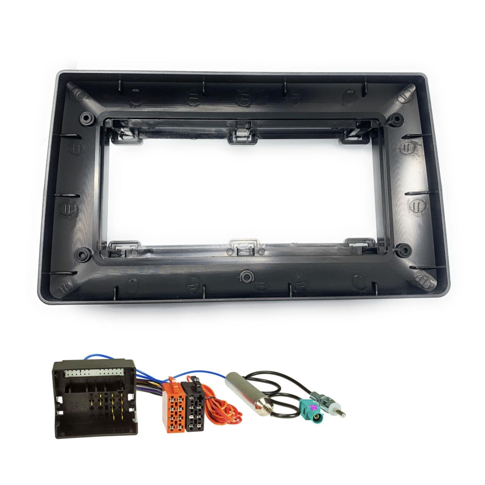sound-way Kit Montaje Autoradio, Marco 9 Pulgadas Radio para Coche, Adaptador Compatible con Volkswagen Seat Skoda