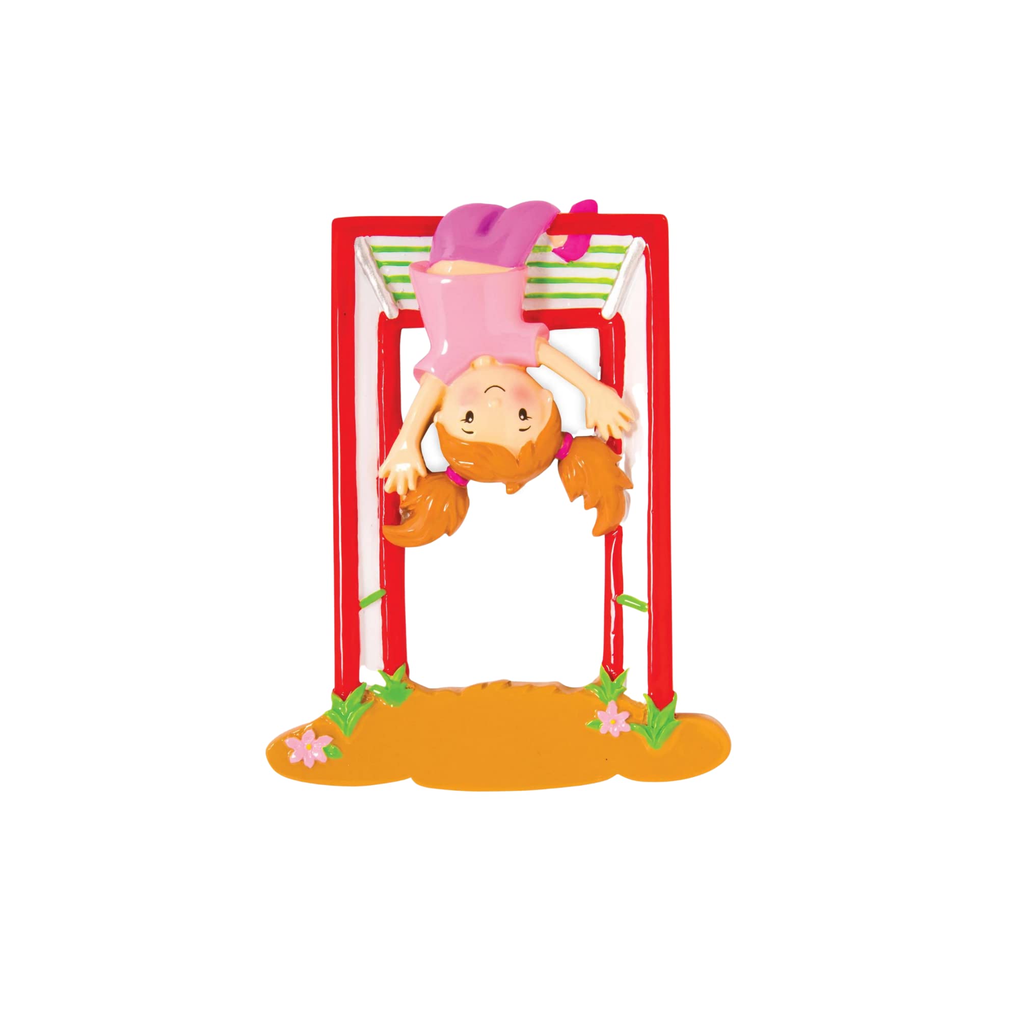 2024 Personalized Christmas Tree Ornament for Kids - Girl on Jungle Gym Customized Merry Christmas Ornament - Child Keepsake for Boys & Girls Children