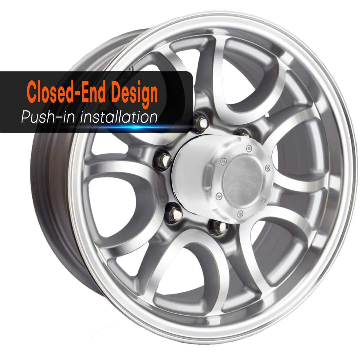 tru-spokeセンターキャップ4個