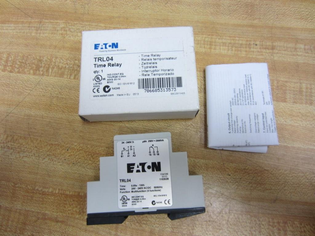 Time Delay Relay, 24 to 240Vac/Dc, 8A, Spdt