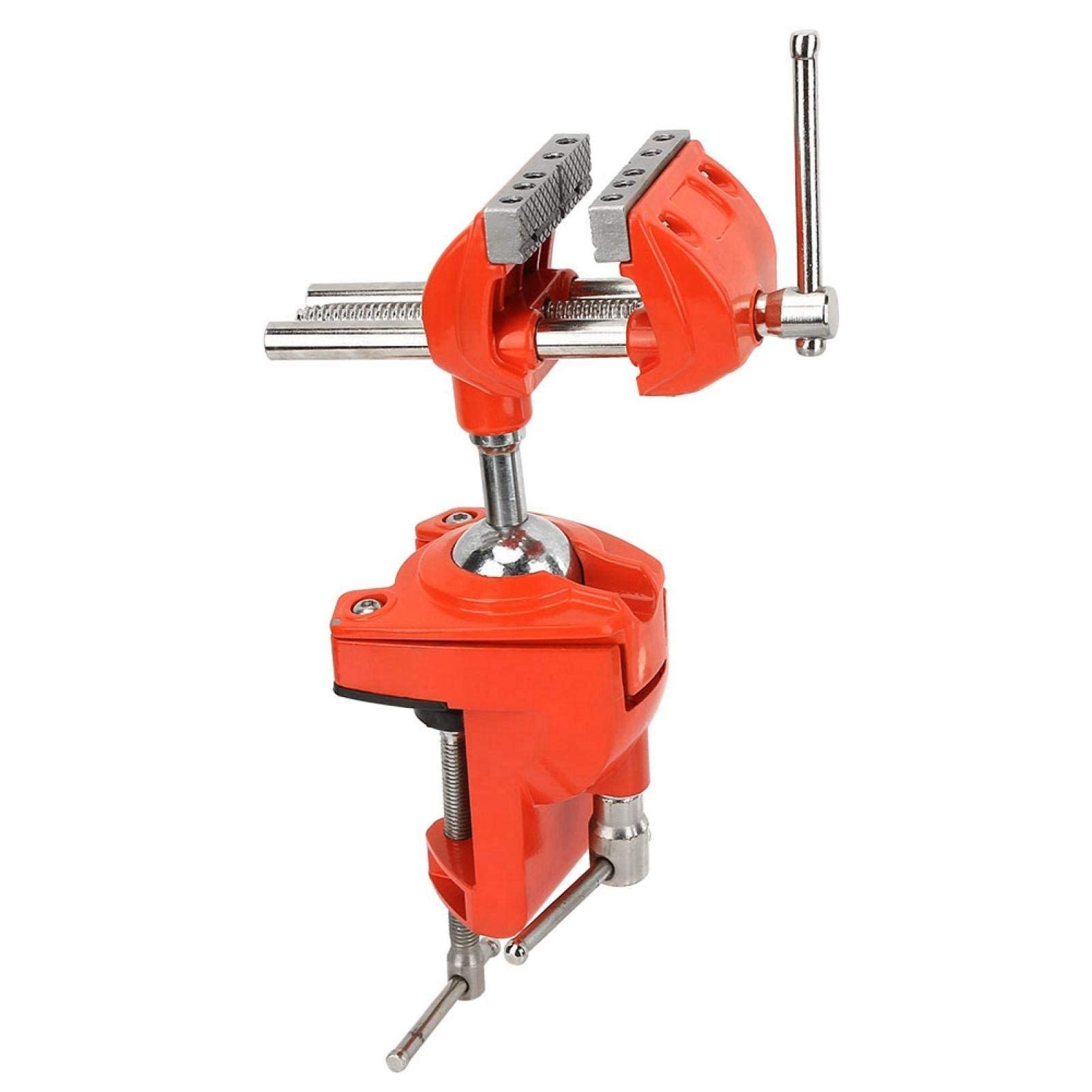 Mini Étau à Pince Rotative, Rotation à 360°, Largeur de Mâchoire Réglable 70mm, Pince de Table Étau pour Pinces d'Établi de Menuiserie Workbench