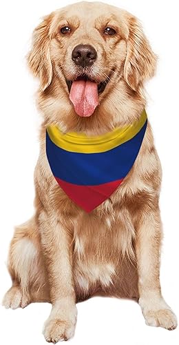 Miniatura 8 de Bufanda para perro con bandera de Colombia, bandana para mascotas, baberos para mascotas