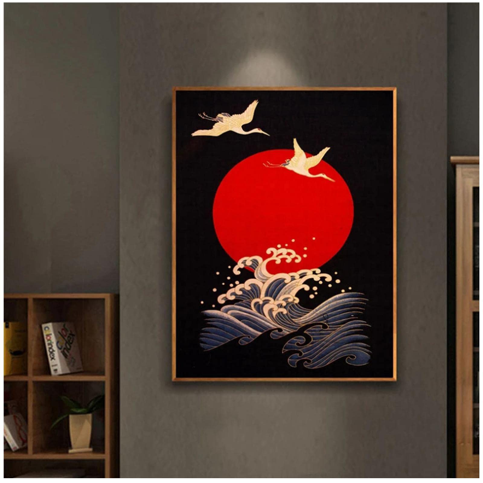 Amazon|浮世絵オーシャンウェーブアート写真ヴィンテージ赤い Amazon|浮世絵オーシャンウェーブアート写真ヴィンテージ赤い