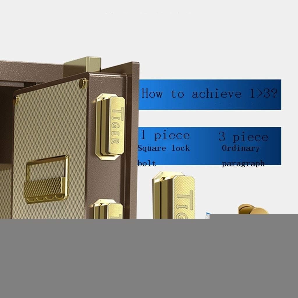 Safe Box, Extra Large Cabinet Safe with Removable Shelf Code&Emergency Override Key, Built-in Alarm Wall/Floor Mounted for Jewelry Document Home Office Hotel Safety Box