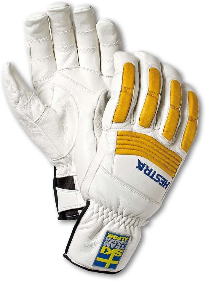 Hestra Unisex Downhill Comp Ergo Grip 5-Finger Glove, Windproof, Insulated Alpine Ski Racing Gloves for Men & Women