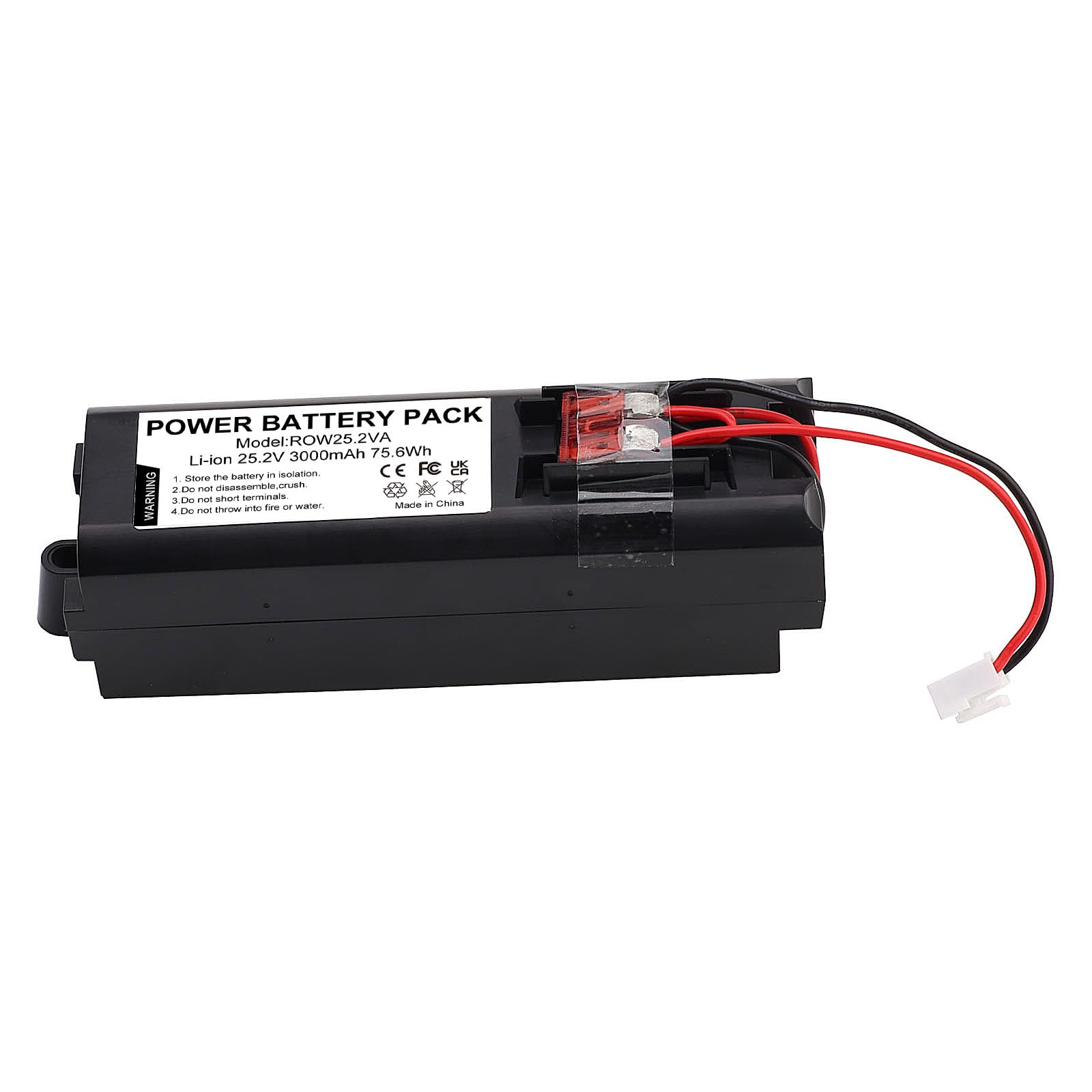 Batería de Ion de Litio 25.2V 3000mAh para Rowenta Air Force Extreme - Repuesto para RS-RH5274, RH8827WO, RH8828WO, RH8829WO, RH8870WO, RH887101