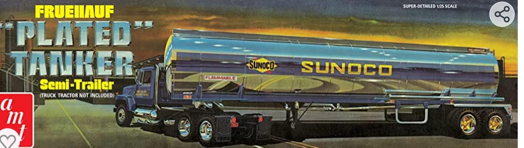Amazon | AMT 1/25 フルハーフ タンカートレーラ スノコ プラモデル