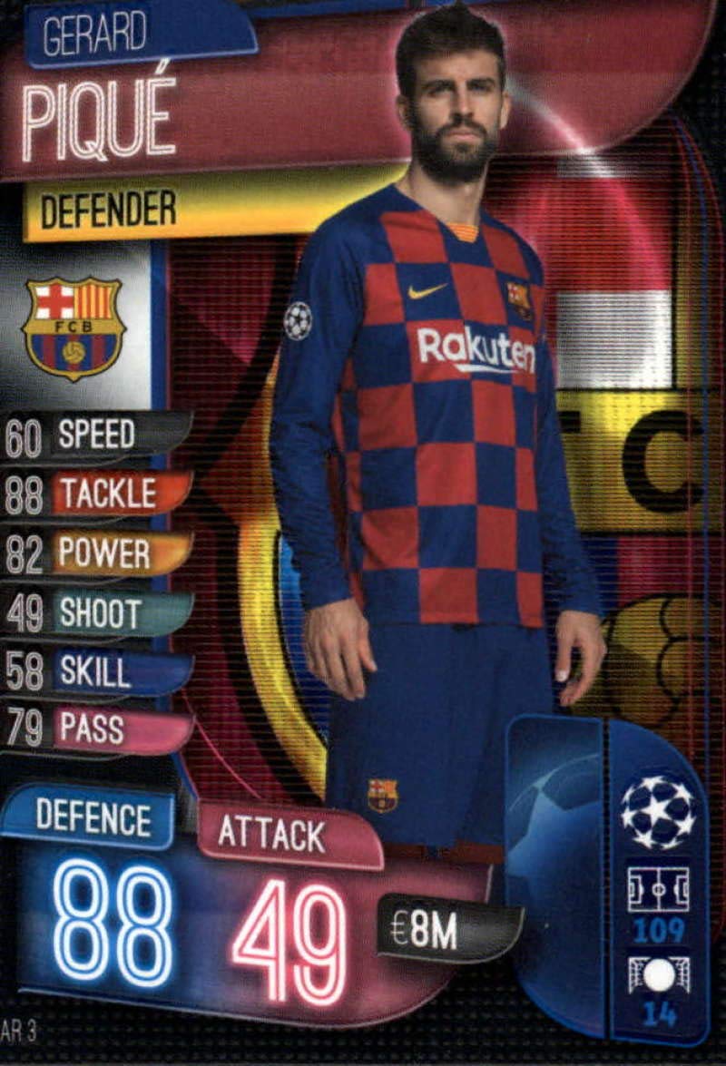 Buy 201920 Topps UEFA Champions League Match Attax BAR 3 Gerard Pique