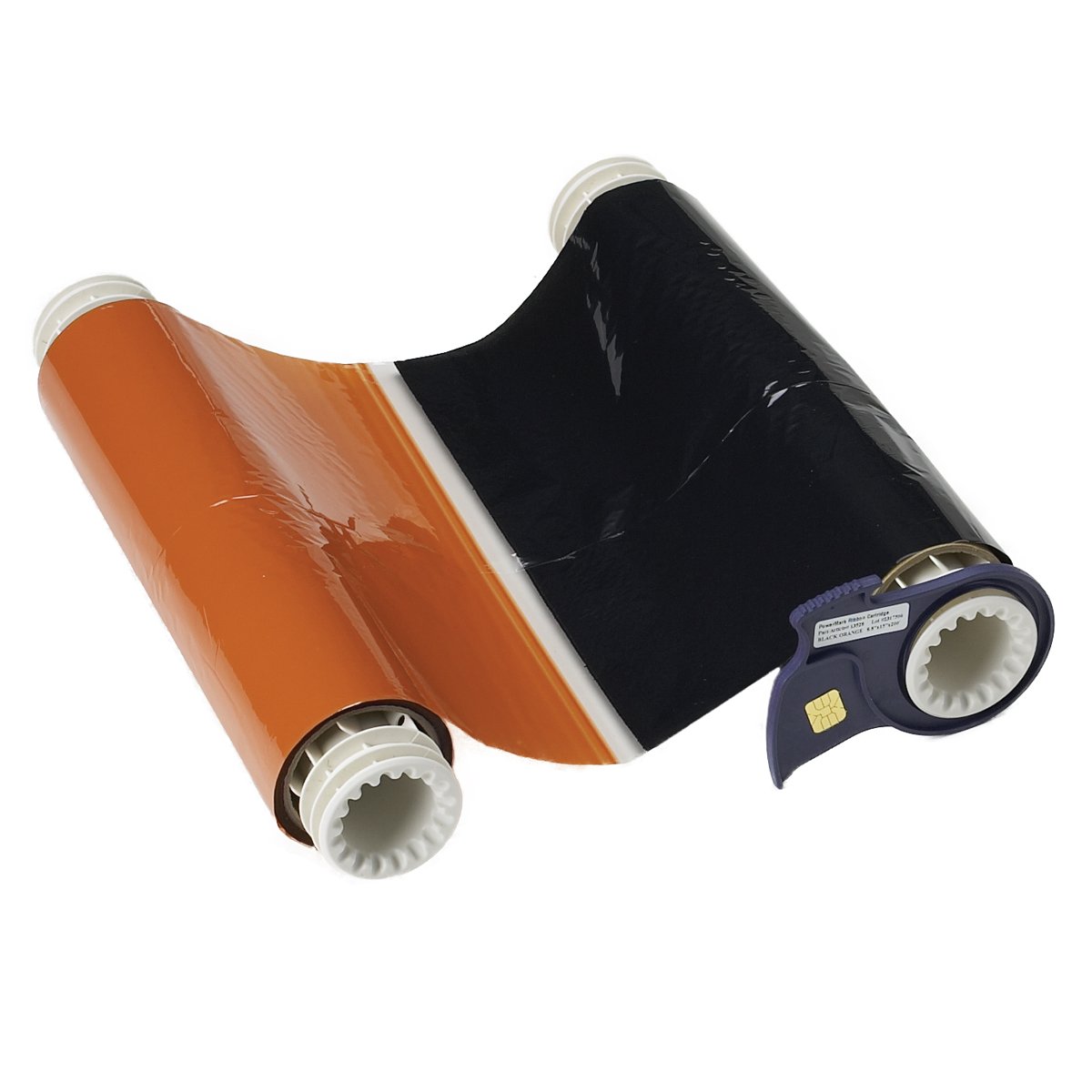 Brady 13528 PowerMark 200 m Länge x 22,4 cm Breite, Schwarz und Orange 2 Paneele, Farbband