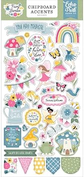 Echo Park Chipboard 6"X13"-Accents, Fairy Carden FG338021