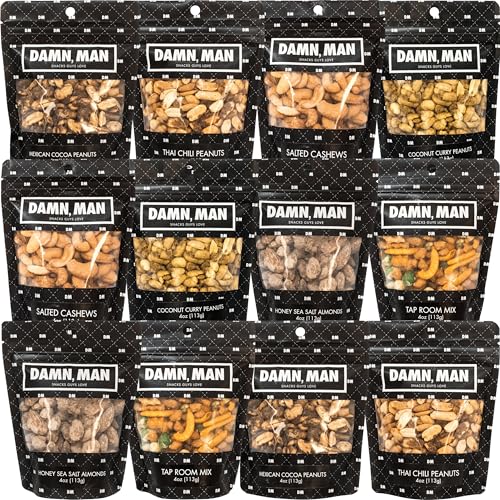Image of Gift Baskets for Men - Fathers Day Gift, Gourmet Nuts Gift Basket, Birthday Gift for Dad, Husband & Adults, Roasted Snack Box Variety, Unique Gifts for Men