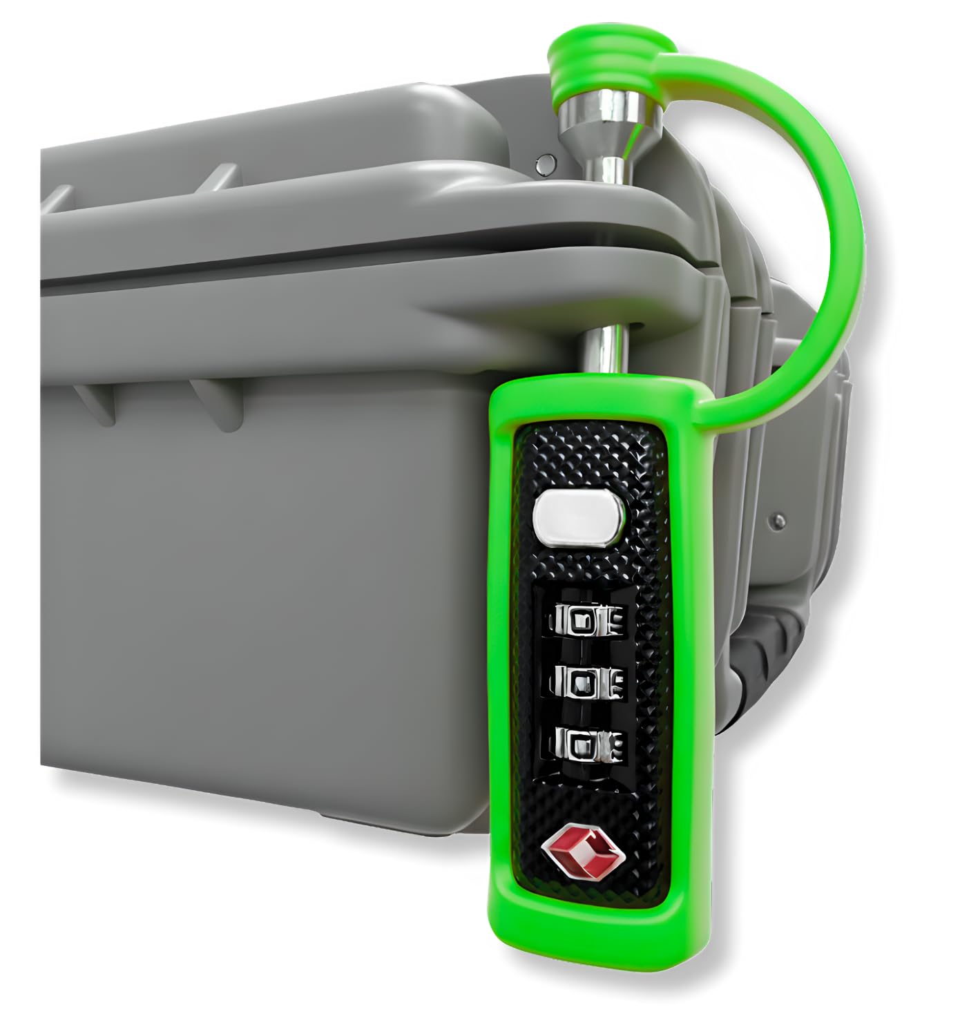 TSA Approved Travel Gun Lock, Cut-Resistant Child-Safe Padlock, White