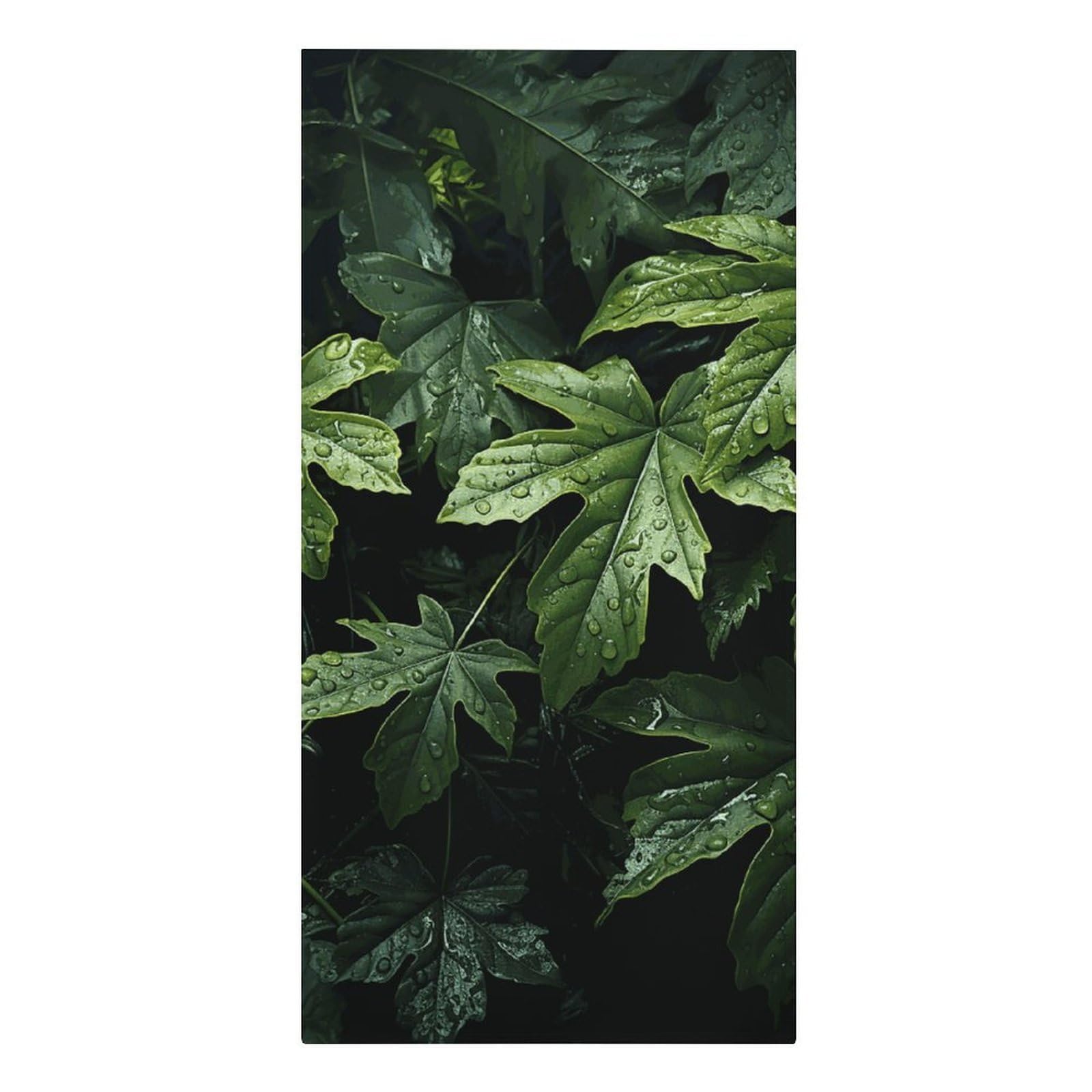 QMNLKH Green Leaves Pattern Beach Towel for Women, Large Microfiber Pool Towel for Men, Absorbent Swim Towels for Home, Lightweight Bath Towels for Camping, Yoga, 30.3"x61.4"