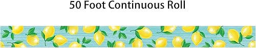Miniatura 2 de Teacher Created Resources Borde enrollado recto Lemon Zest – 50 pies – Decora tablones de anuncios, paredes, escritorios, ventanas, puertas,