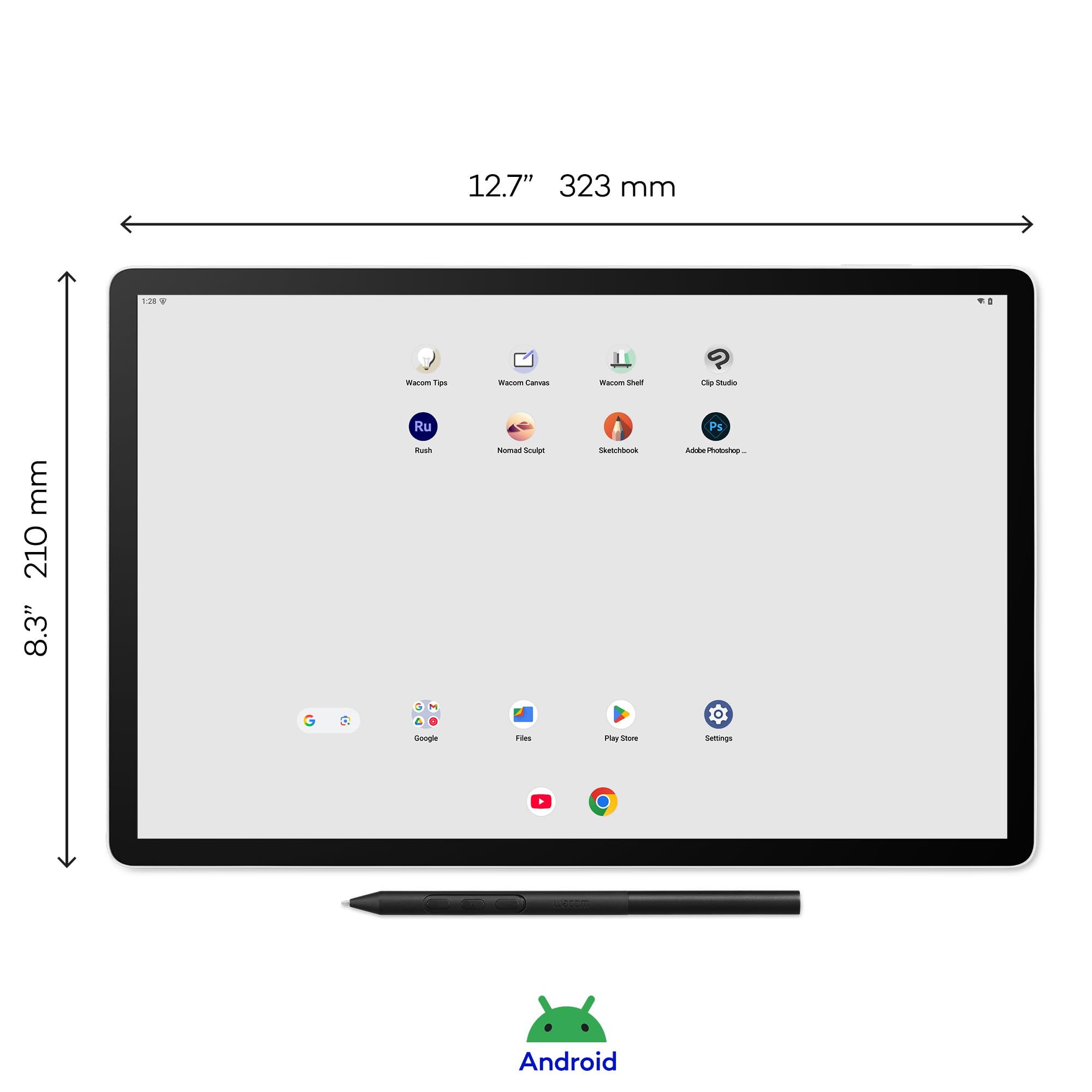 Wacom MovinkPad Pro 14 Zeichentablet – Stift-auf-Papier-Gefühl mit OLED-Display für echtes Schwarz – Bild 8