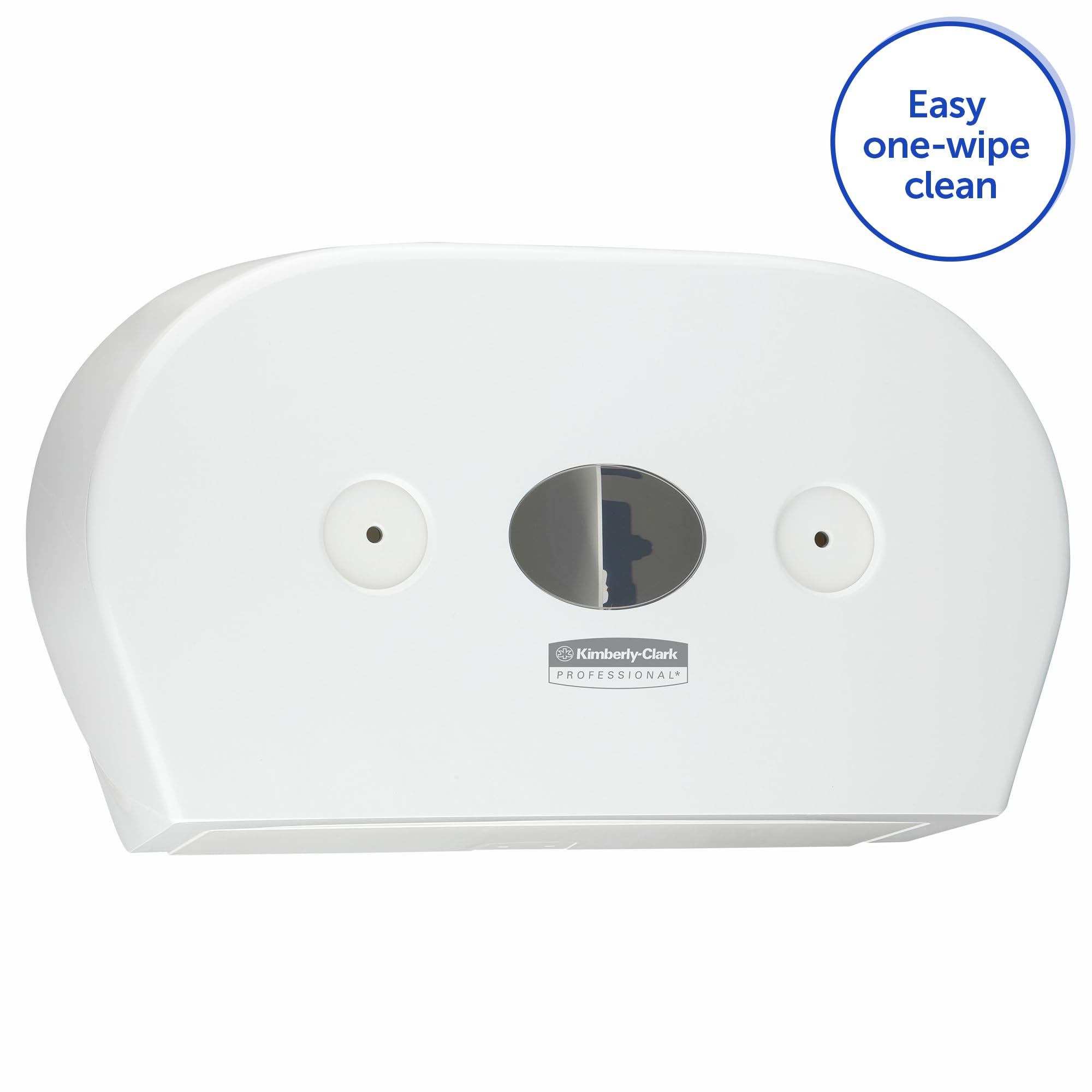 Aquarius Mini-Doppel-Toilettenpapierspender mit Zentralentnahme 7186-1 x Weiß, Wc Papierspender