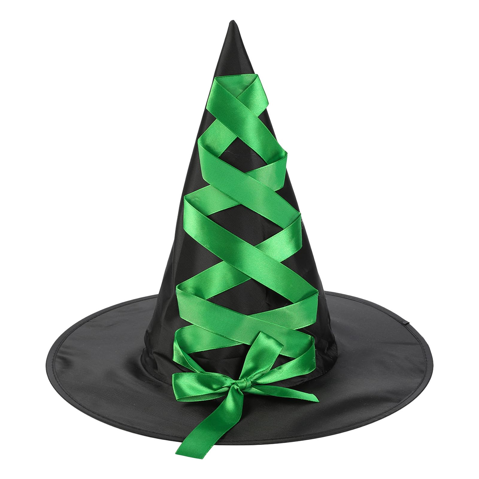 Girls Halloween Decorative Props Halloween Cosplay Headdress Bow Hat Witch Children Hat Baseball Caps (Green, One Size) — image 1