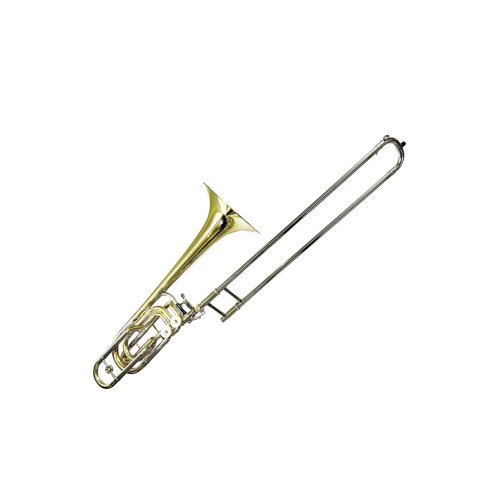 Trombones Instrumentos musicales Instrumento Musical Bb/F/Eb/G Trombón Bajo Cuerpo De Latón Dorado