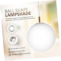 Vista 8 de DOITOOL Pantalla de globo de vidrio para suelo al aire libre Bombillas blancas Pantalla de lámpara de vidrio esmerilado Pantalla de lámpara de mesa