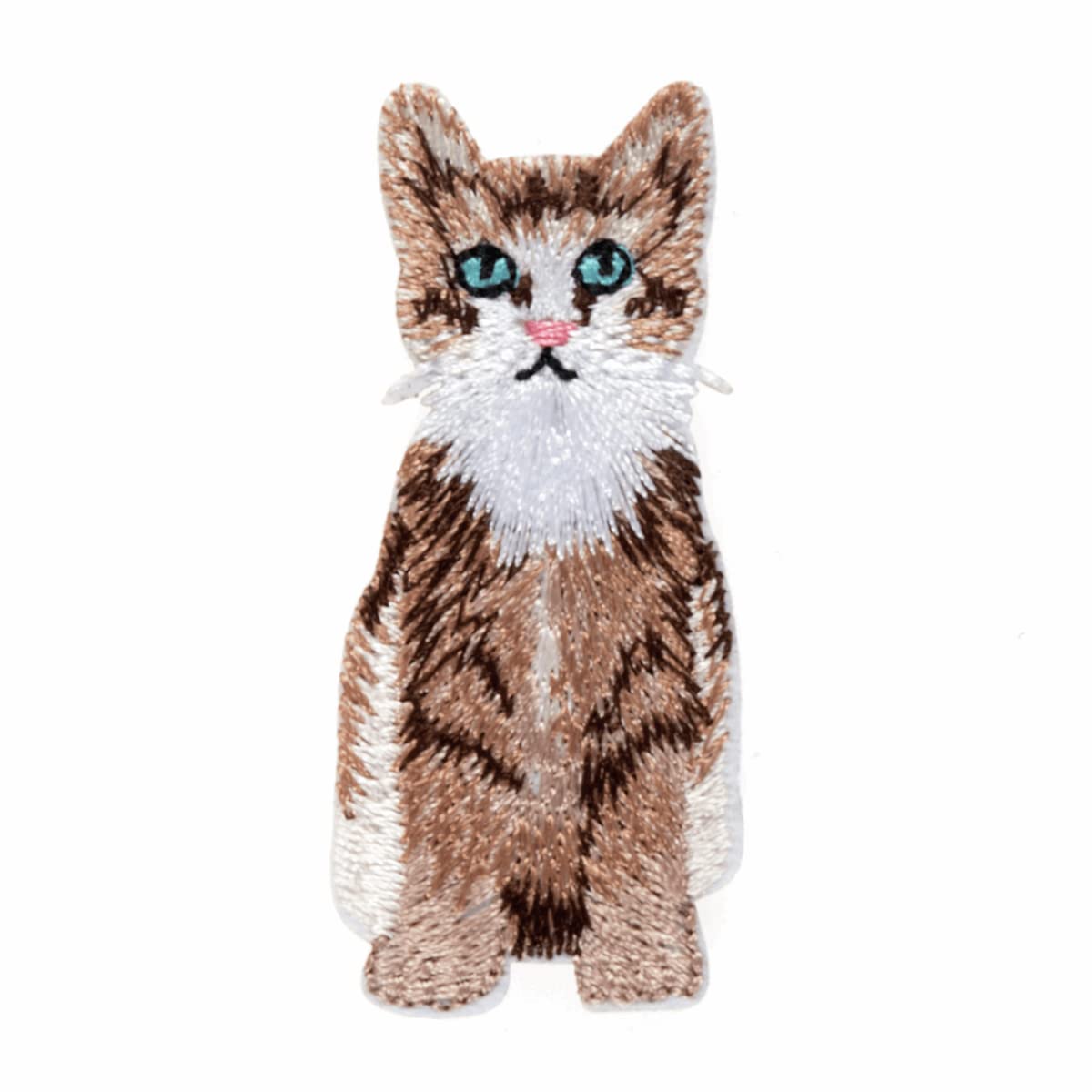 Craft Factory Iron Or Sew On Fabric Motif Applique Long Haired Cat - Each
