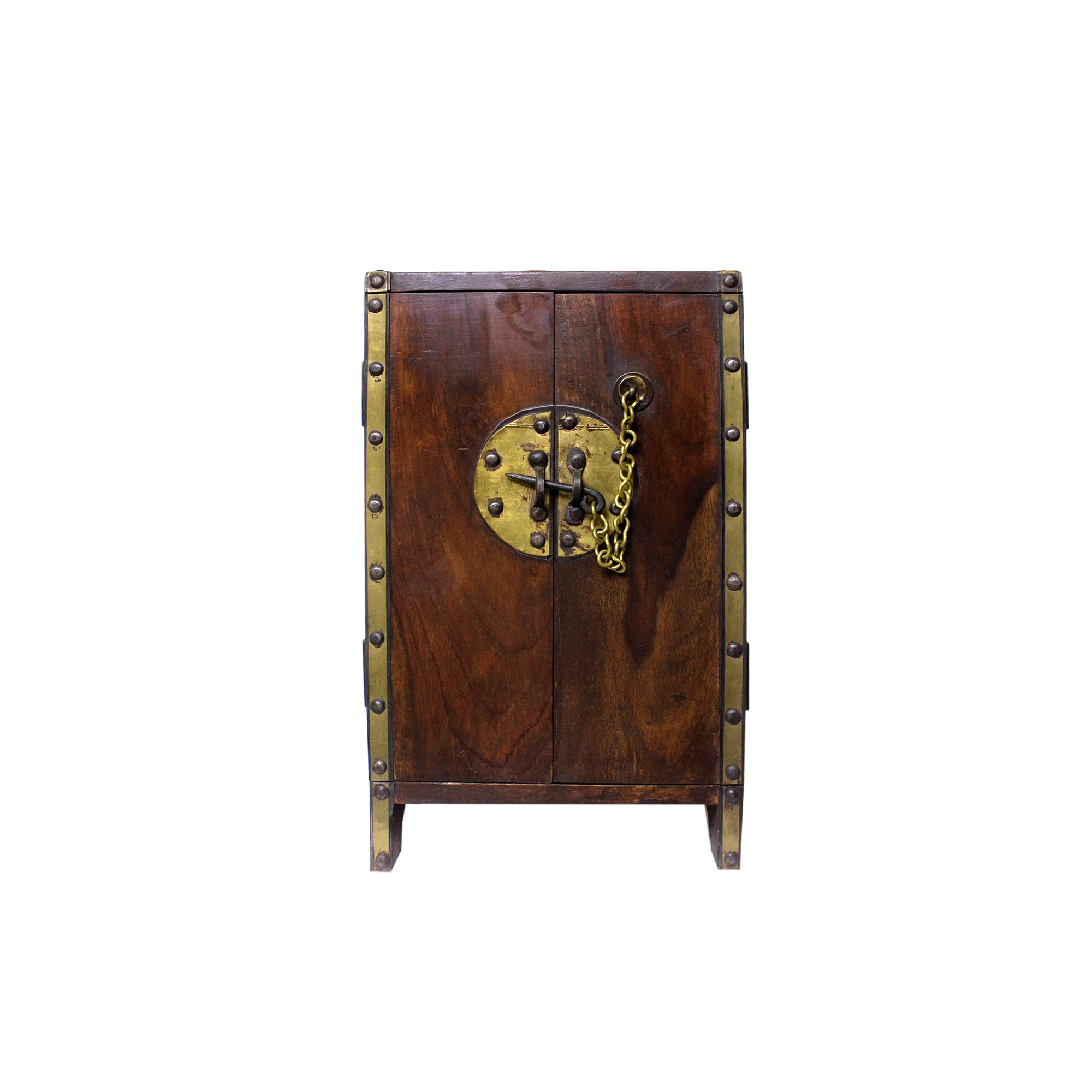 Cabinet | Wood and Brass work Small Cabinet | CBT31A