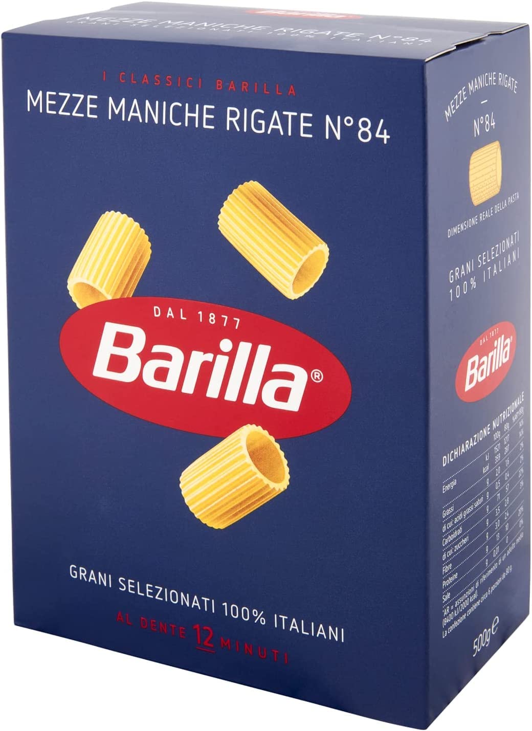 Barilla Mezze Maniche Rigate N. 84 11 x 500 g = 5500 g